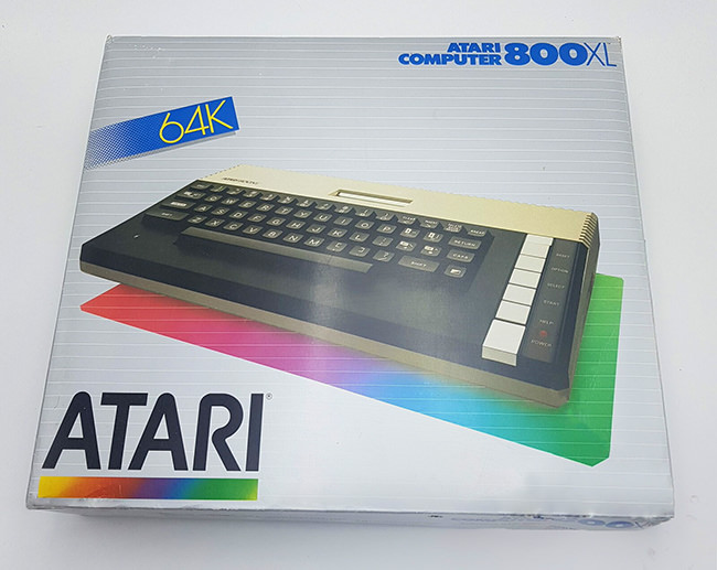 My Atari 800XL, 64K, still in its box