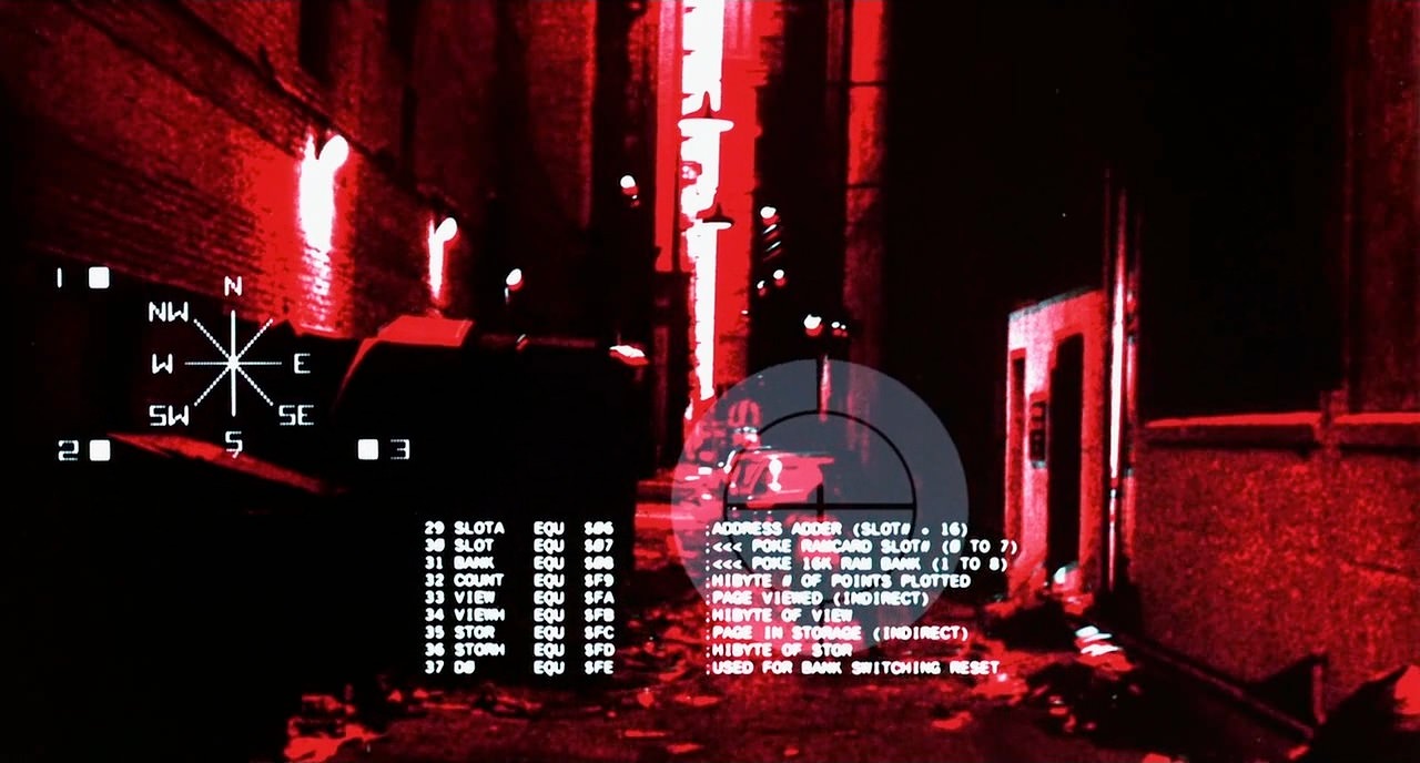 T-800 HUD frame, closing shot of the sequence — reproduced for critical commentary